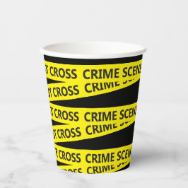 警察の犯罪現場テープ 紙コップ