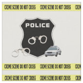 警察の犯罪現場 ファブリック (クローズアップ)