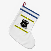 警察の犯罪現場 ラージクリスマスストッキング (正面 (吊り時))