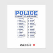 警察の発音記号 シール (シート)
