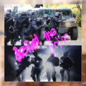 警察の窓にしがみつく資金を取り除く ウィンドウサイン (シート2)