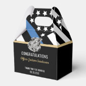 警察の細いブルーラインの退職祝い フェイバーボックス (裏面サイド)