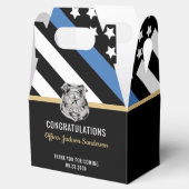 警察の細いブルーラインの退職祝い フェイバーボックス (オープン)