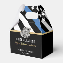 警察の細いブルーラインの退職祝い フェイバーボックス