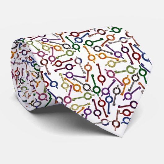 警察の細いブルーラインハンドカフのジリオンズ鍵 ネクタイ (ロール)