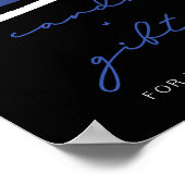 警察の細いブルーラインフラグレティーカード+ギフト ポスター (角)