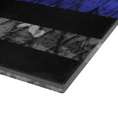 警察の細いブルーライン国旗 カッティングボード (角)