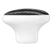 警察の細いブルーライン国旗 セラミックノブ (側面)