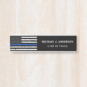 警察の細いブルーライン旗法執行部 サインプレート (正面)