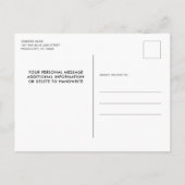 警察の細いブルーライン法執行卒業 インビテーションポストカード (裏面)