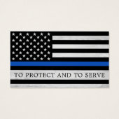 警察の細いブルーライン警官の祈りの言葉カードバルク (裏面)