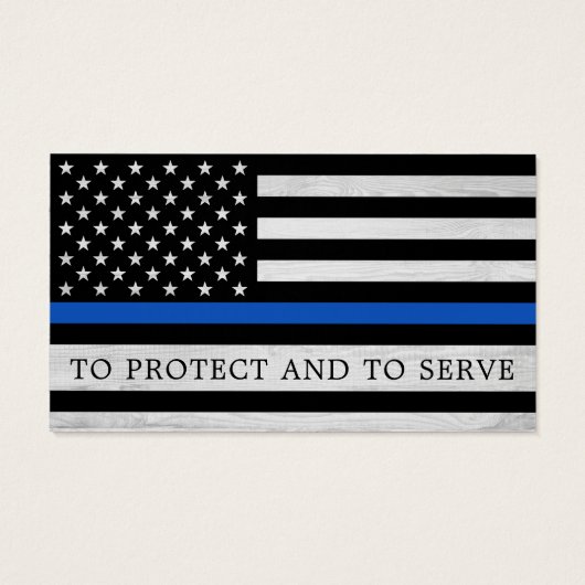警察の細いブルーライン警官の祈りの言葉カードバルク (裏面)