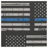 警察の細いブルーライン ファブリック (クローズアップ)