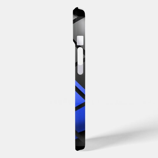 警察の細いブルーライン Case-Mate iPhoneケース (裏面 / 左)