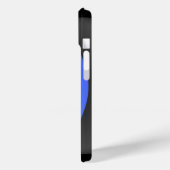 警察の細いブルーライン Case-Mate iPhoneケース (裏面 / 左)