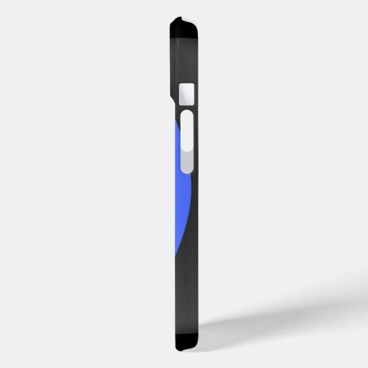 警察の細いブルーライン Case-Mate iPhoneケース (裏面 / 左)