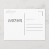 警察の細い青い線の旗カスタムの写真卒業 案内ポストカード (裏面)