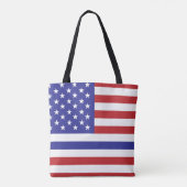 警察の細い青い線統一された州アメリカ国旗s トートバッグ (裏面)