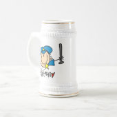 警察の職業 ビールジョッキ (正面左)
