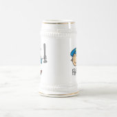 警察の職業 ビールジョッキ (中央)