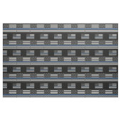 警察の薄型ブルーラインアメリカ旗艦将校 ファブリック (ファットクウォーター)