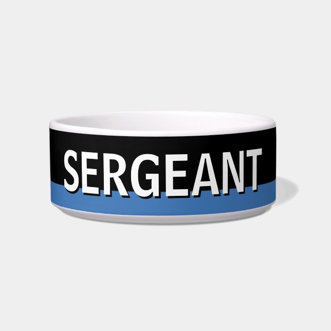 警察の薄型ブルーラインアメリカ旗艦将校 ボウル (正面)