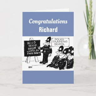 警察の訓練学校証の警官 カード