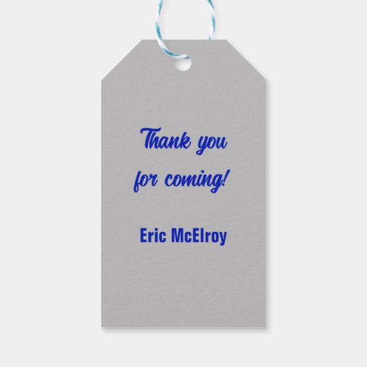 警察の記述語ギフト/メッセージカード ギフトタグ (裏面)