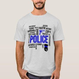 警察の記述語Tシャツ Tシャツ