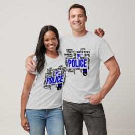 警察の記述語Tシャツ Tシャツ