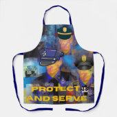 警察の評価 エプロン (正面)