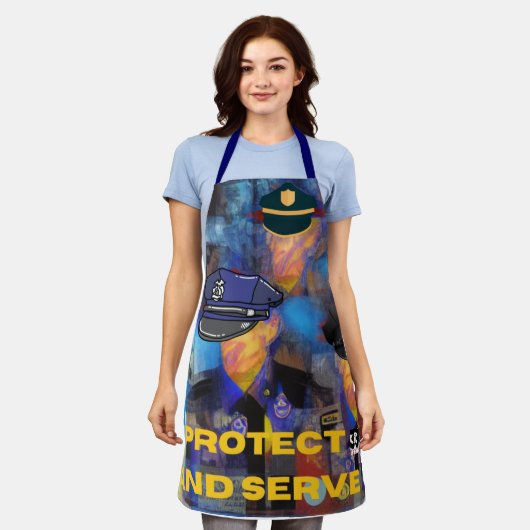 警察の評価 エプロン (着用した状態)