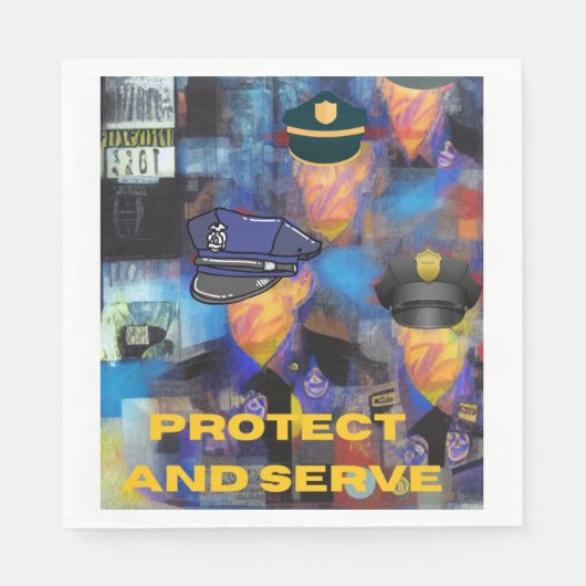 警察の評価 スタンダードランチョンナプキン (正面)