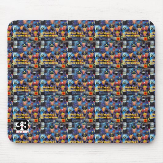 警察の評価 マウスパッド (正面)