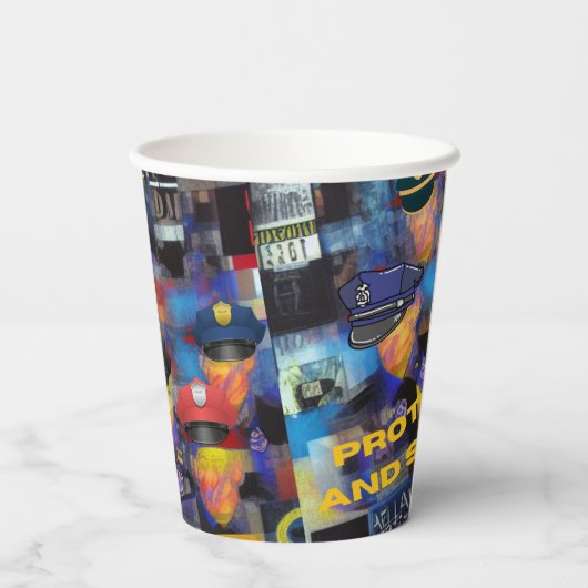 警察の評価 紙コップ (裏面)