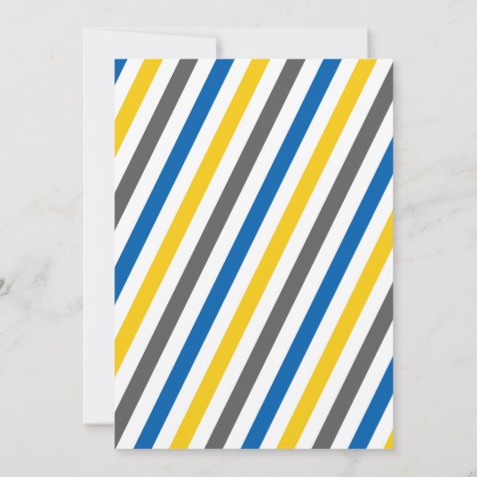 警察の誕生日の招待状、黒板の背景 招待状 (裏面)