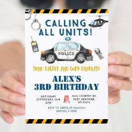 警察の誕生日パーティーへの招待 招待状