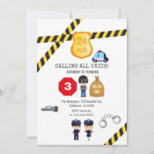 警察の誕生日パーティー 招待状 (正面)