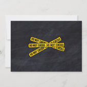 警察の誕生日招待状カスタム写真 招待状 (裏面)