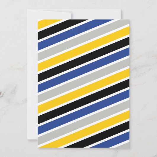 警察の誕生日招待状 招待状 (裏面)