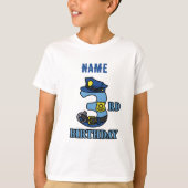 警察の誕生日Tシャツ Tシャツ (正面)