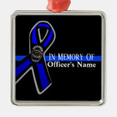 警察の警官を支援したオーナメント メタルオーナメント (正面)