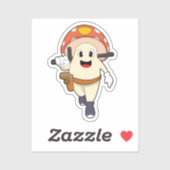 警察の警察官としてのキノコ シール (シート)