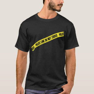 警察の警戒線は交差しません Tシャツ