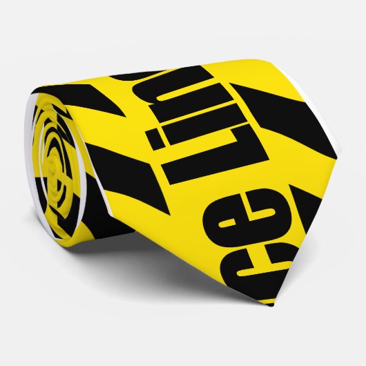 警察の警戒線タイ ネクタイ (ロール)