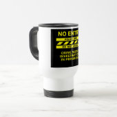 警察の警戒線マグ-スタイル及び色を選んで下さい トラベルマグ (正面左)