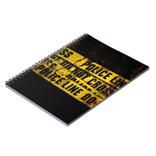 警察の警戒線 ノートブック (左側)