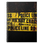 警察の警戒線 ノートブック (正面)
