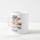 警察の資金を取り除く コーヒーマグカップ (正面左)