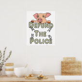 警察の資金を取り除く ポスター (キッチン)